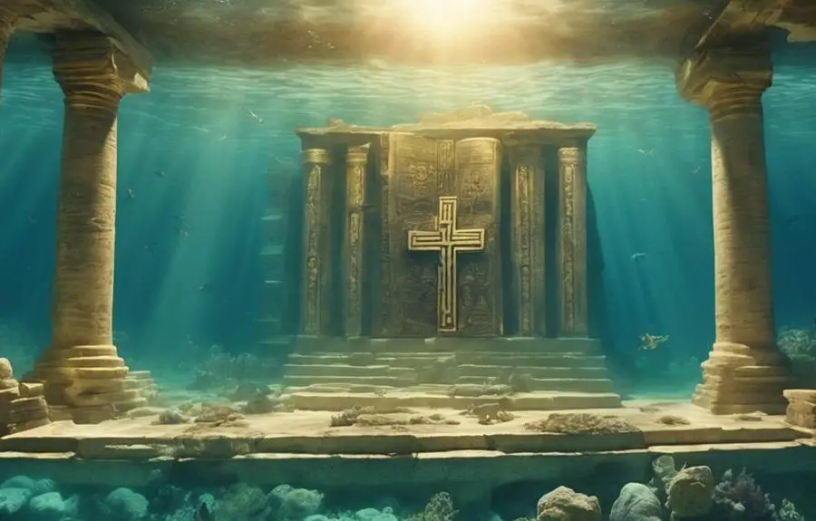 ancient city submerged underwater