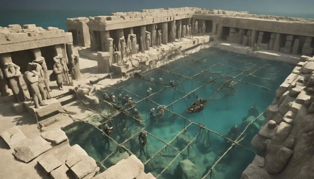 ancient city submerged underwater