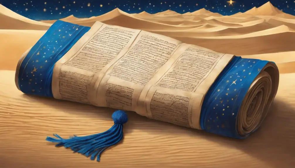 blue tassels in bible