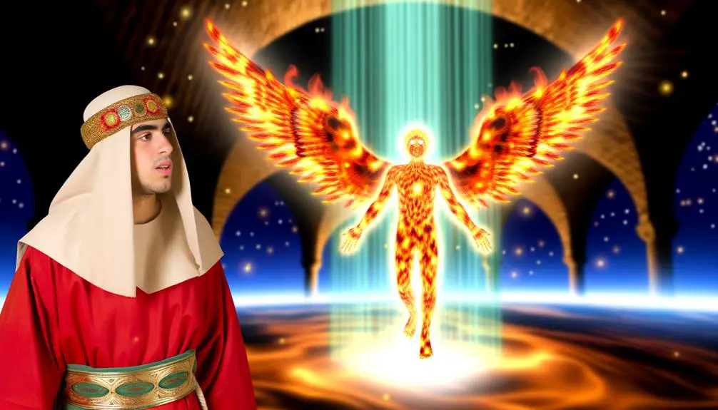 angel vision described prophetically