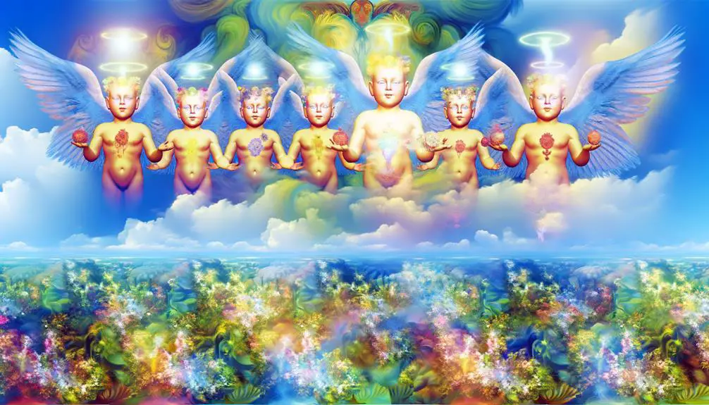 angelic beings in paradise
