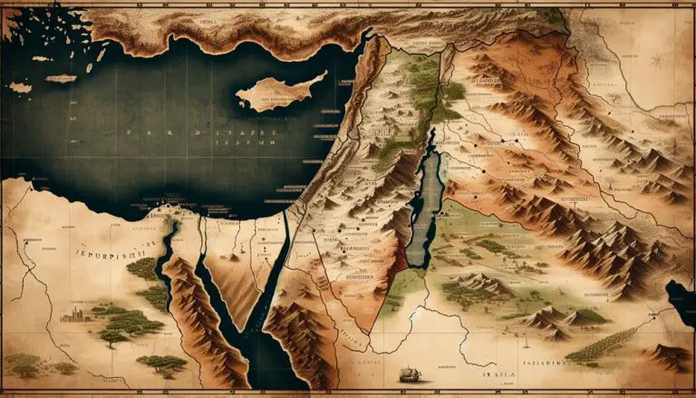 biblical palestine geographical map