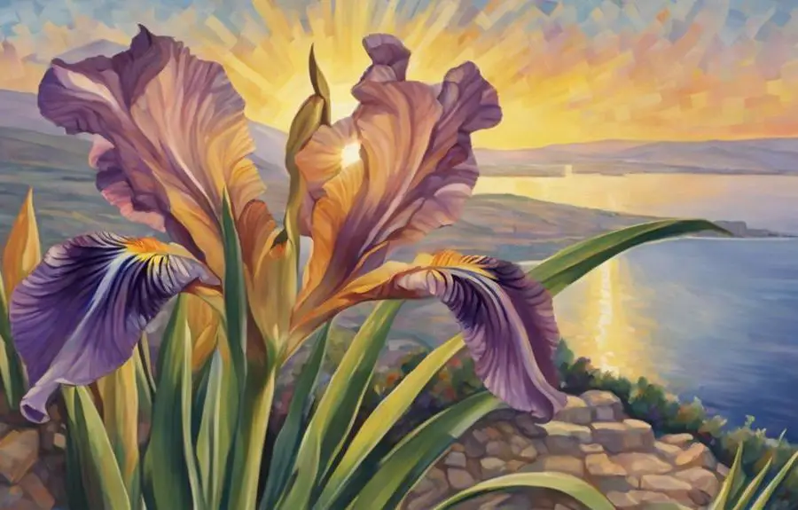 iris symbolizes divine messages