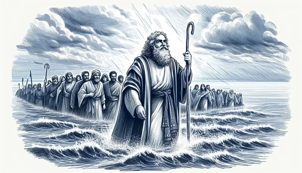 moses leading israelites faithfully