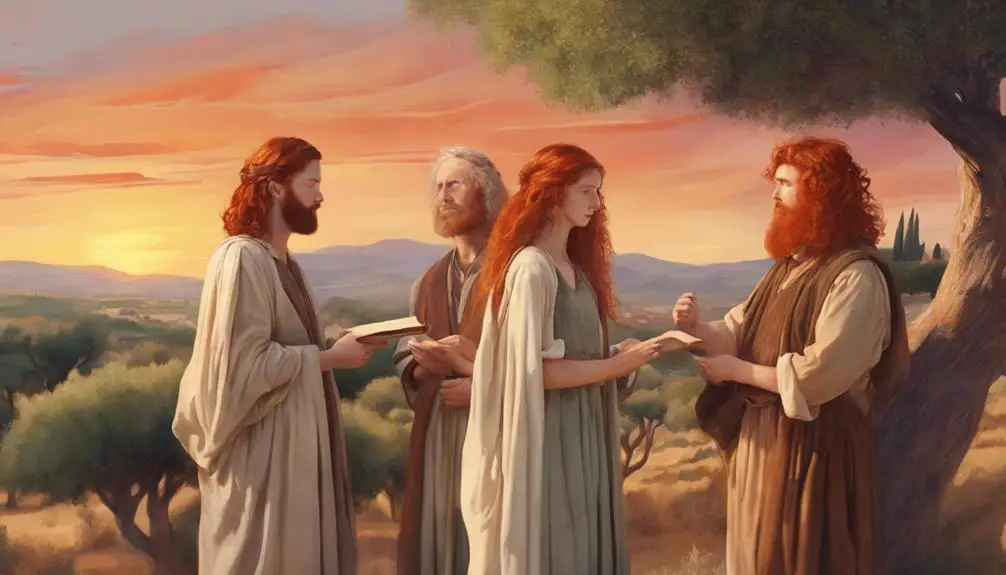 red hair in scripture