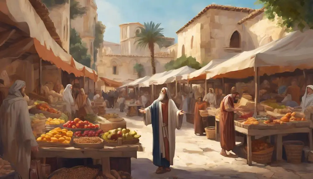 ancient galilee s food market