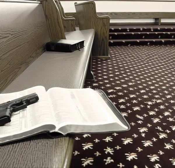 carrying firearms in church