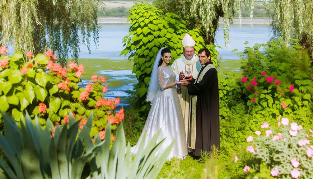 catholic priest marrying outside