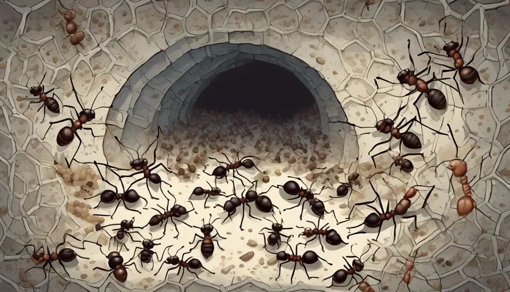 dedicated ants build nest