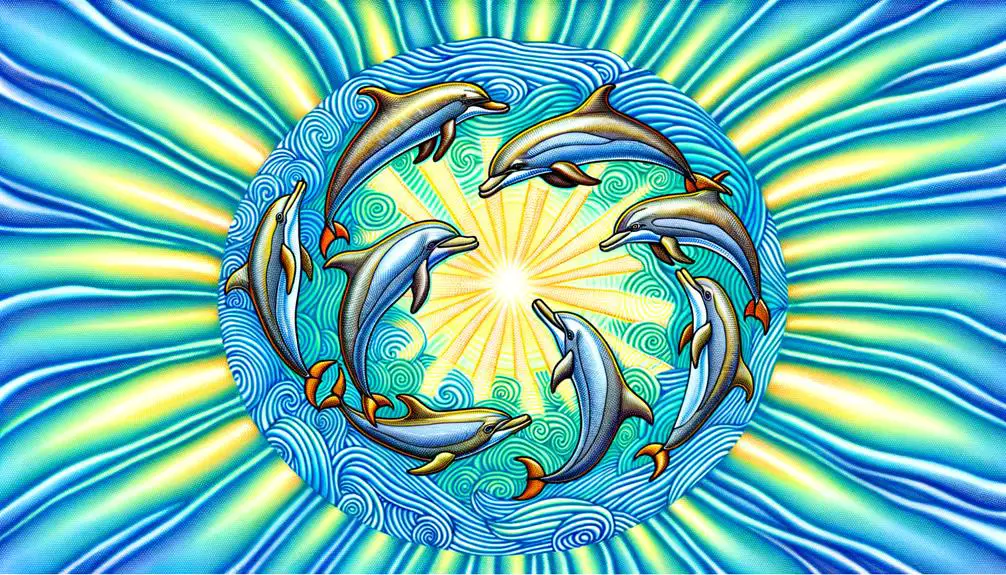 dolphin symbolizes unity and harmony