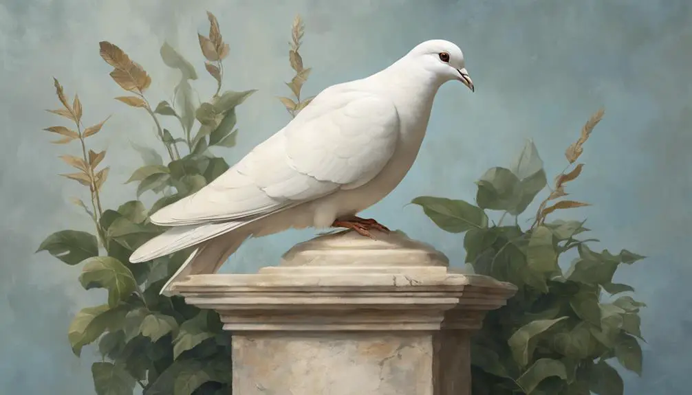 doves symbolize peace and purity