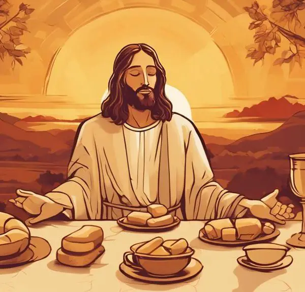 jesus gave thanks often