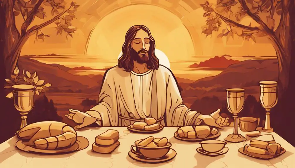 jesus gave thanks often