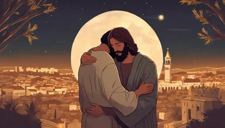 jesus hugged many people