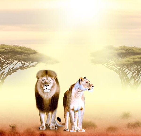 lion and lioness symbolism