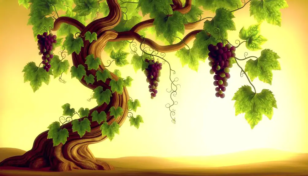 metaphor of vine branches