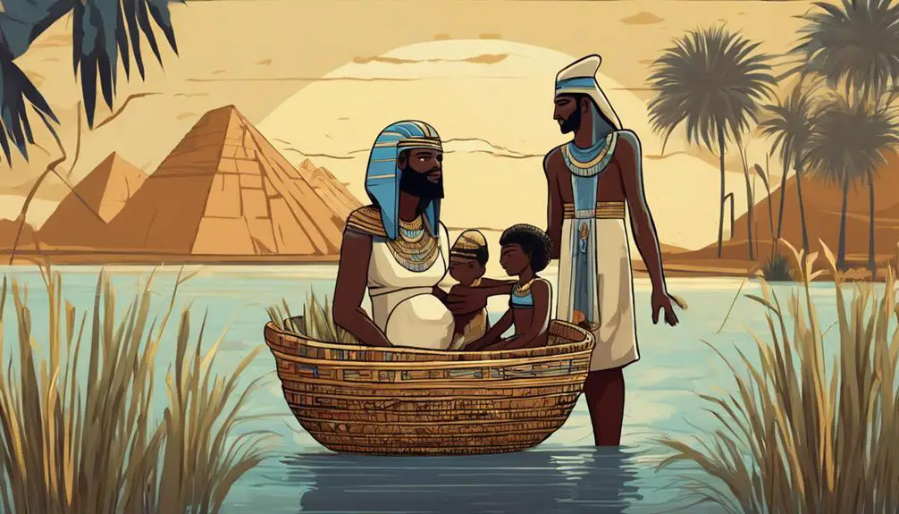 moses childhood in egypt