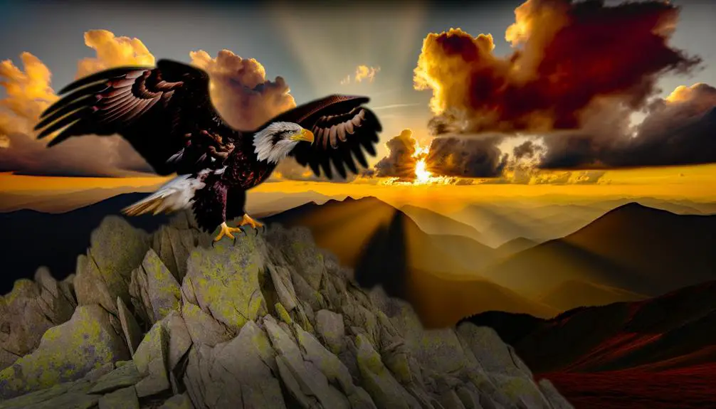 powerful eagles soar high