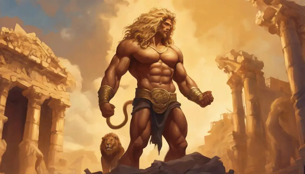 powerful mythological hero s hair