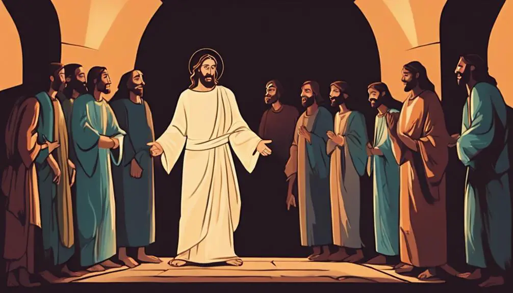 resurrected jesus visits disciples