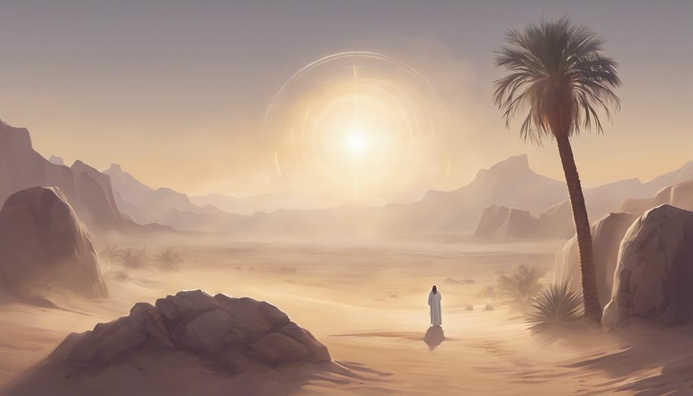 symbolic desert purification imagery