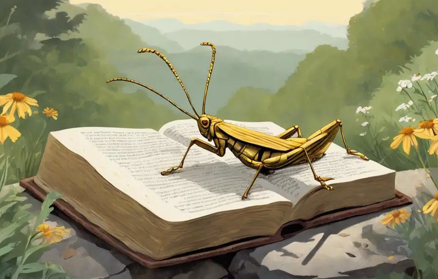 symbolism of grasshoppers in bible