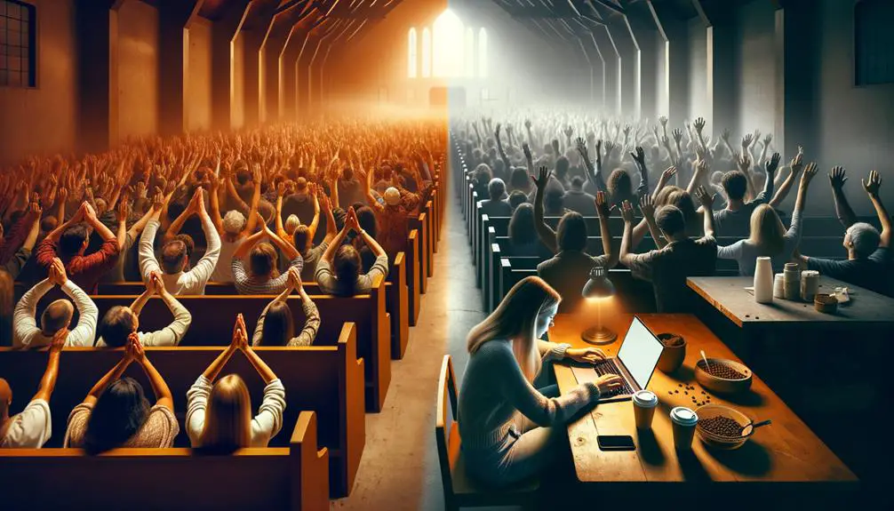 virtual church versus physical