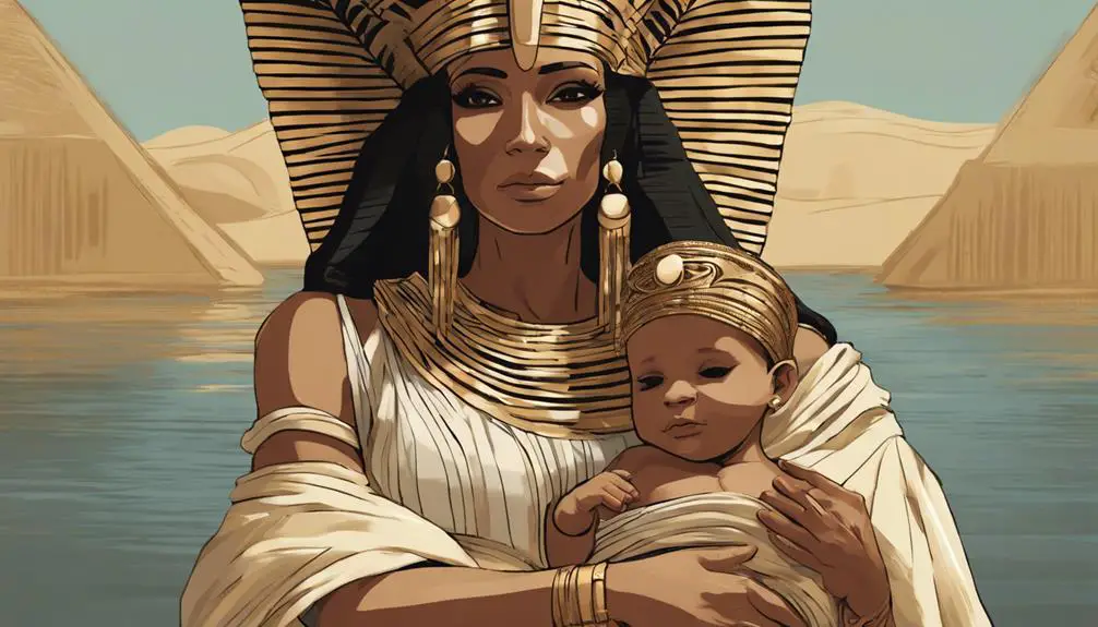 egyptian princess adopts child