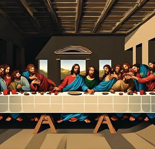 judas position at table